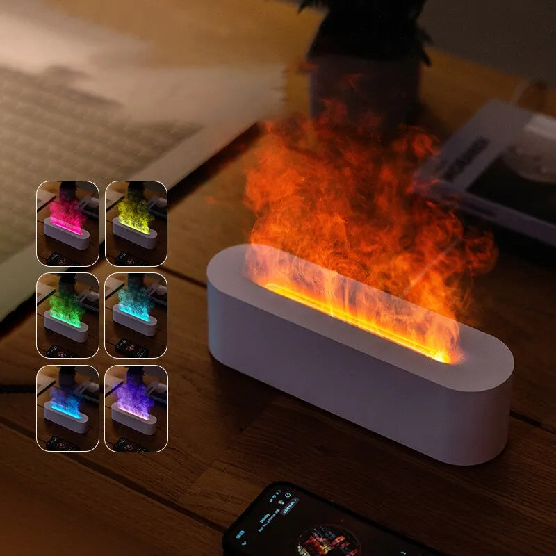 Éveillez vos Sens et Sublimez Votre Espace avec le Diffuseur d'Arômes USB Flamme RGB
