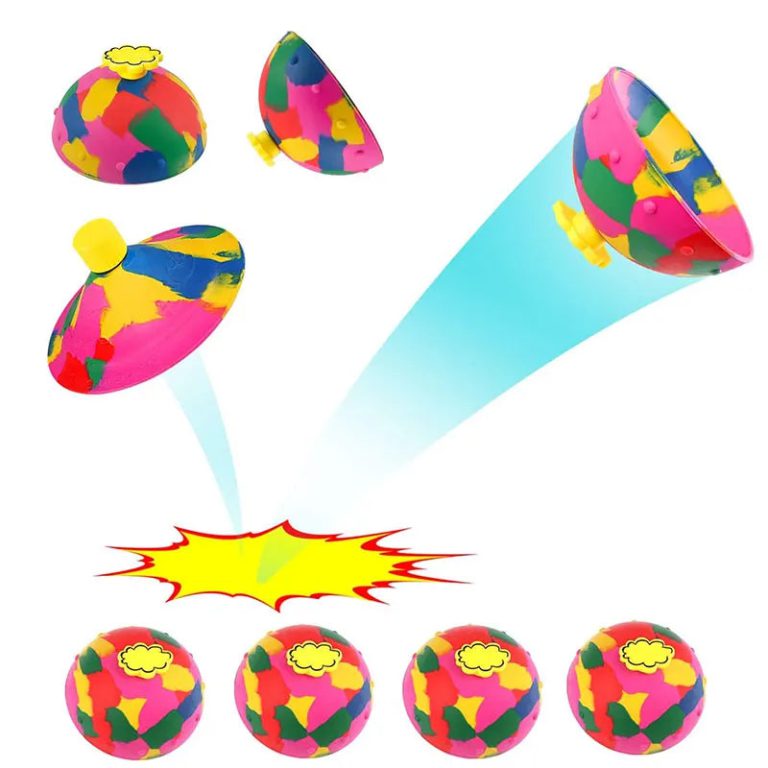 Redécouvrez le Plaisir Ludique et Apaisant avec le Jouet Anti-Stress Hip Hop Jump Half Side Bouncing Ball