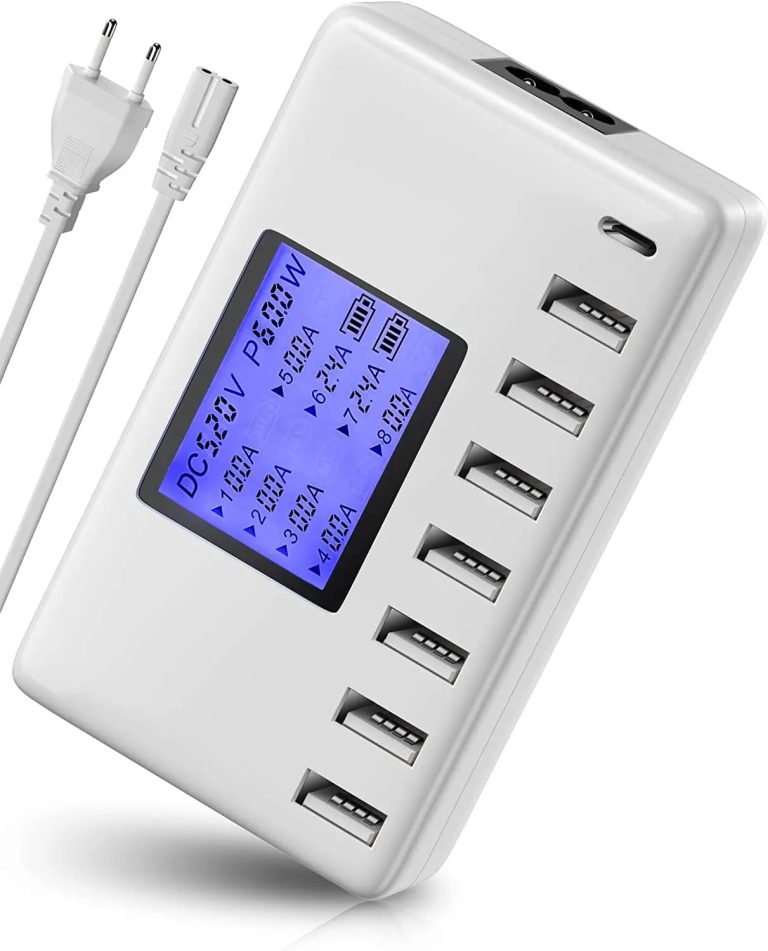 Révolutionnez votre quotidien : La station de charge USB multiports 60W/12A avec affichage LCD