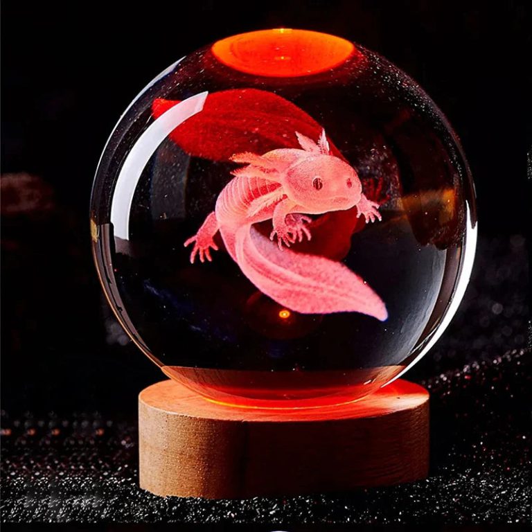 Lumière Enchantée : Quand l’Art du Cristal Rencontre la Technologie Axolotl 3D
