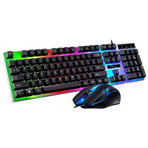Boostez votre expérience gaming avec une immersion totale grâce au kit clavier et souris RGB filaire
