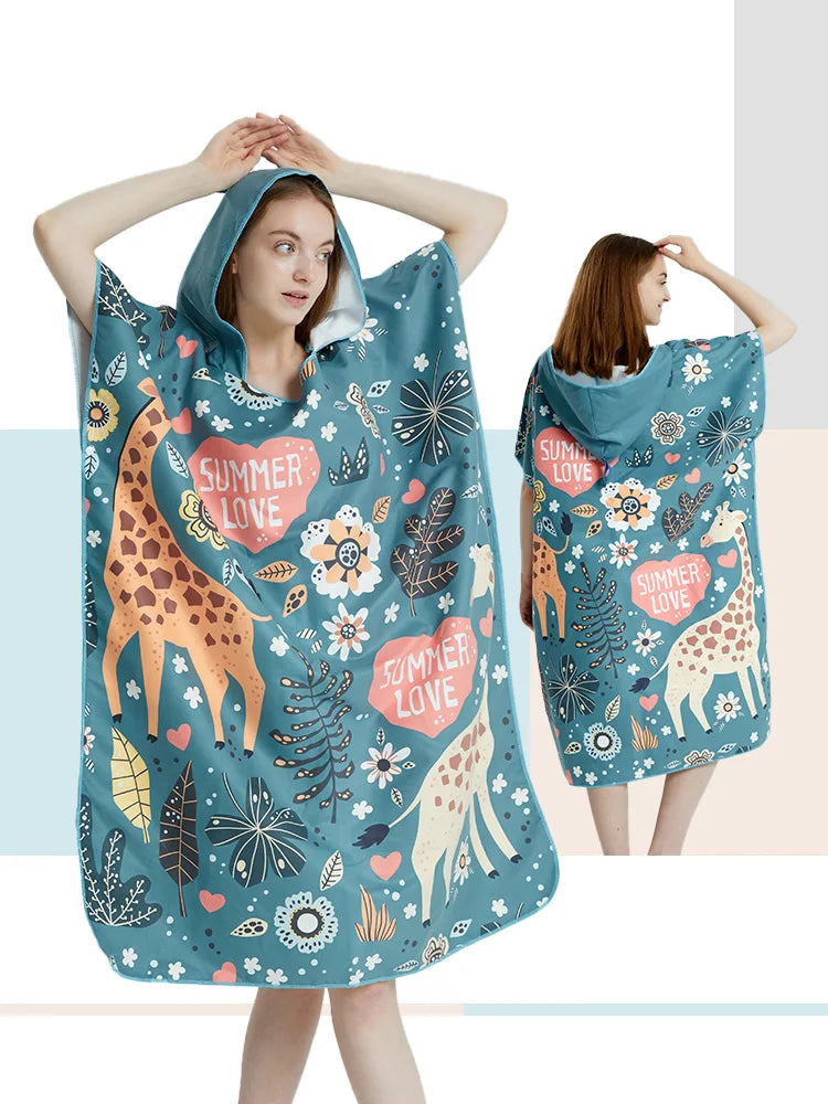 Redécouvrez Vos Moments Aquatiques avec le Poncho de Surf à Séchage Rapide