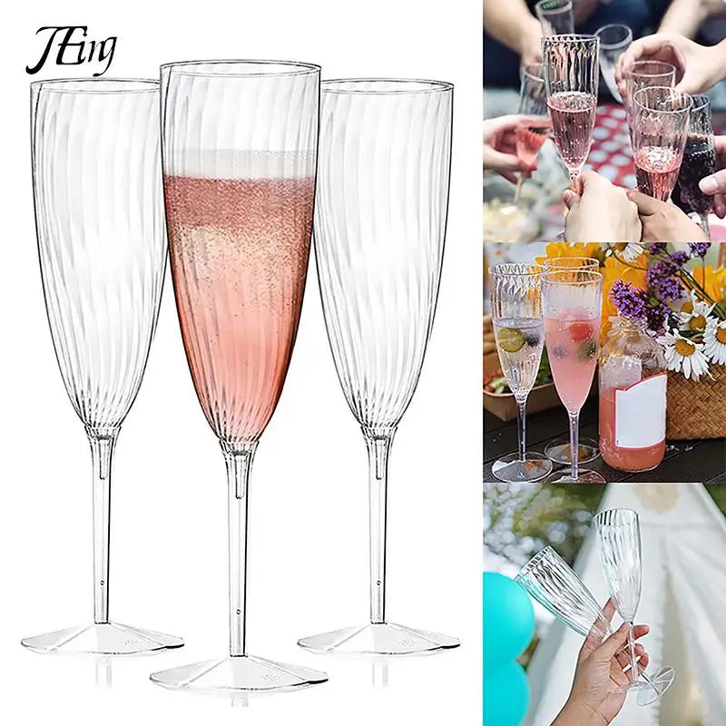 Célébrez en Toute Élégance : L’Art de Servir le Champagne avec des Verres en Plastique Transparent