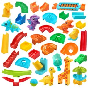 Plongez dans l'univers créatif des jouets éducatifs avec ce circuit de billes géant