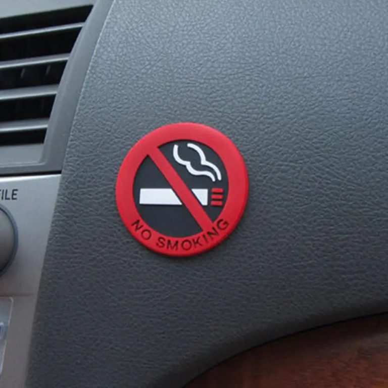 Autocollant "No Smoking" en Vinyle Rouge : La Signalisation Universelle qui Change Tout