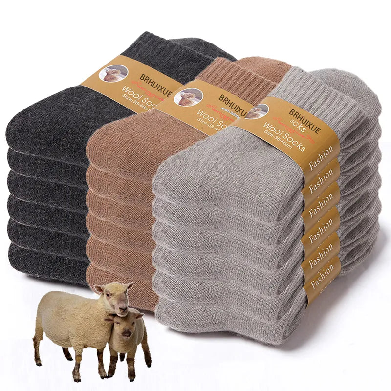 Affrontez l'Hiver avec Élégance et Confort : Découvrez Ces Chaussettes en Laine pour Hommes