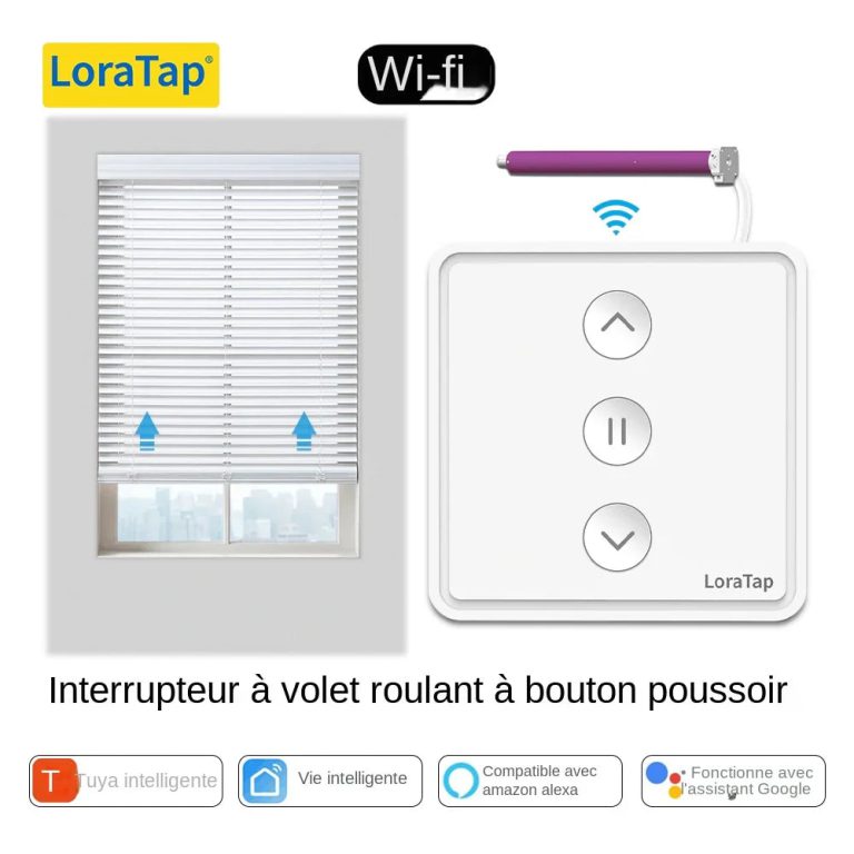 Réinventez le Contrôle de Vos Volets : L'Interrupteur Bouton-Poussoir WiFi qui Change Tout