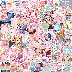 Un Monde de Créativité : Sublimez Vos Objets avec le Nouveau Lot Autocollants Axolotl Graffiti