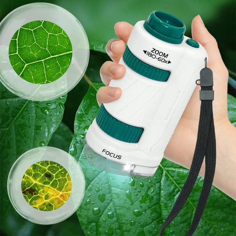 Plongez dans l'univers miniaturisé de la science avec un microscope portable innovant