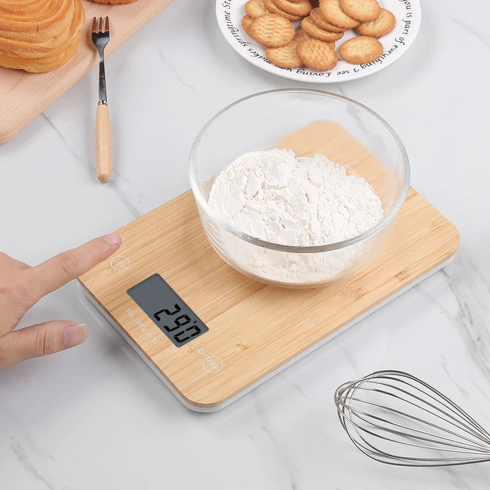La Balance Électronique Cuisine Style Bois : L’Élégance Précise pour Vos Recettes