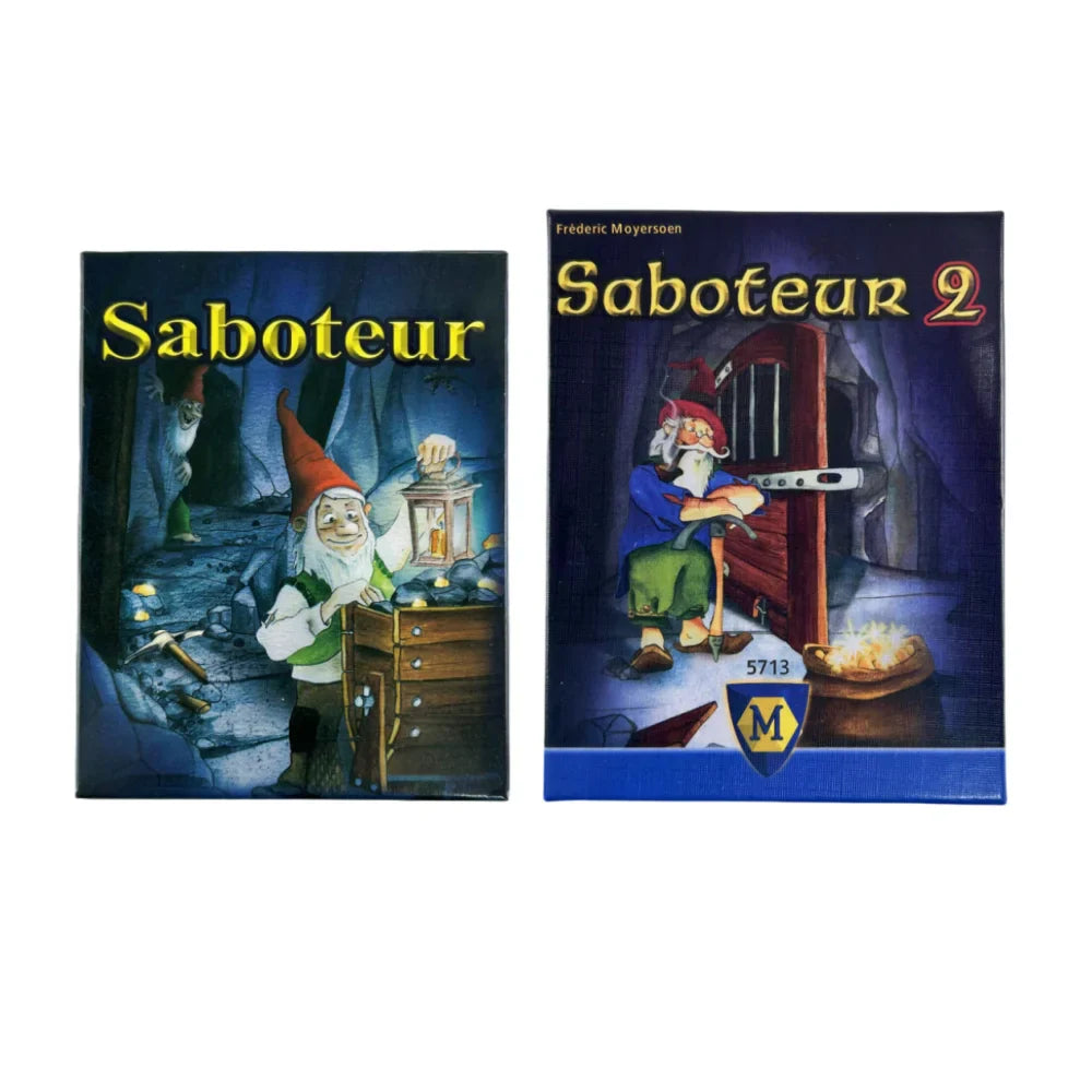 Plongez dans l'univers captivant du Jeu de cartes Saboteur édition 1 & 2