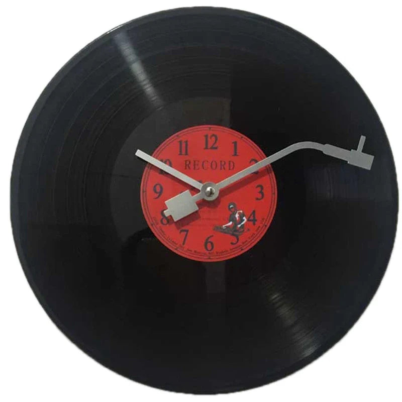 Redécouvrez le charme rétro avec l’Horloge Murale Vinyle Design Café Bar