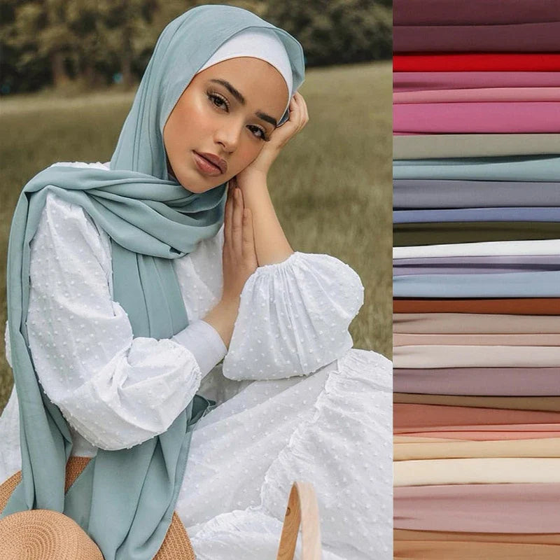 Allier Élégance et Confort : Le Foulard Hijab en Chiffon pour Femme Musulmane qui Réinvente Votre Style
