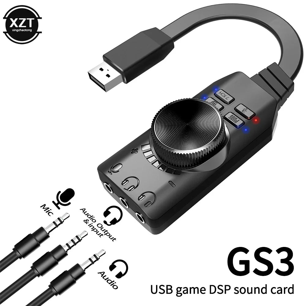 Plongez dans l'Immersion Sonore Ultime avec l'Adaptateur USB 3.5 mm 7.1 Canaux