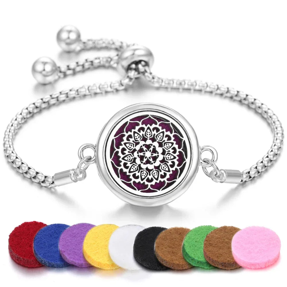 Élégance et Sérénité au Poignet : Le Bracelet Aromathérapie Kaleidoscope