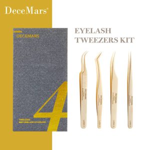 Redécouvrez l'Art des Extensions de Cils avec le Kit de Pinces DeceMars