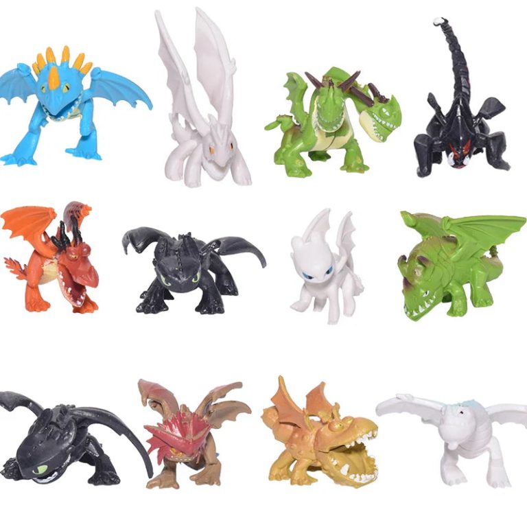 Plongez dans l'univers magique avec l'ensemble de 12 figurines How to Train Your Dragon