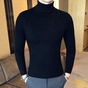 Chic et Confort : Le Pullover à Col Roulé pour Hommes qui Réchauffe l’Automne et l’Hiver