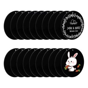 Révélez votre créativité avec ces disques en acrylique noir : l’allié indispensable du DIY