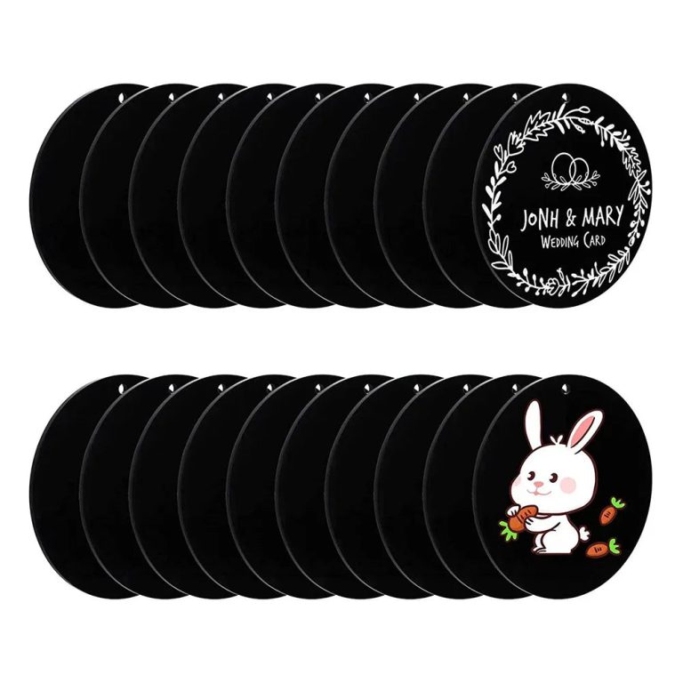 Révélez votre créativité avec ces disques en acrylique noir : l’allié indispensable du DIY