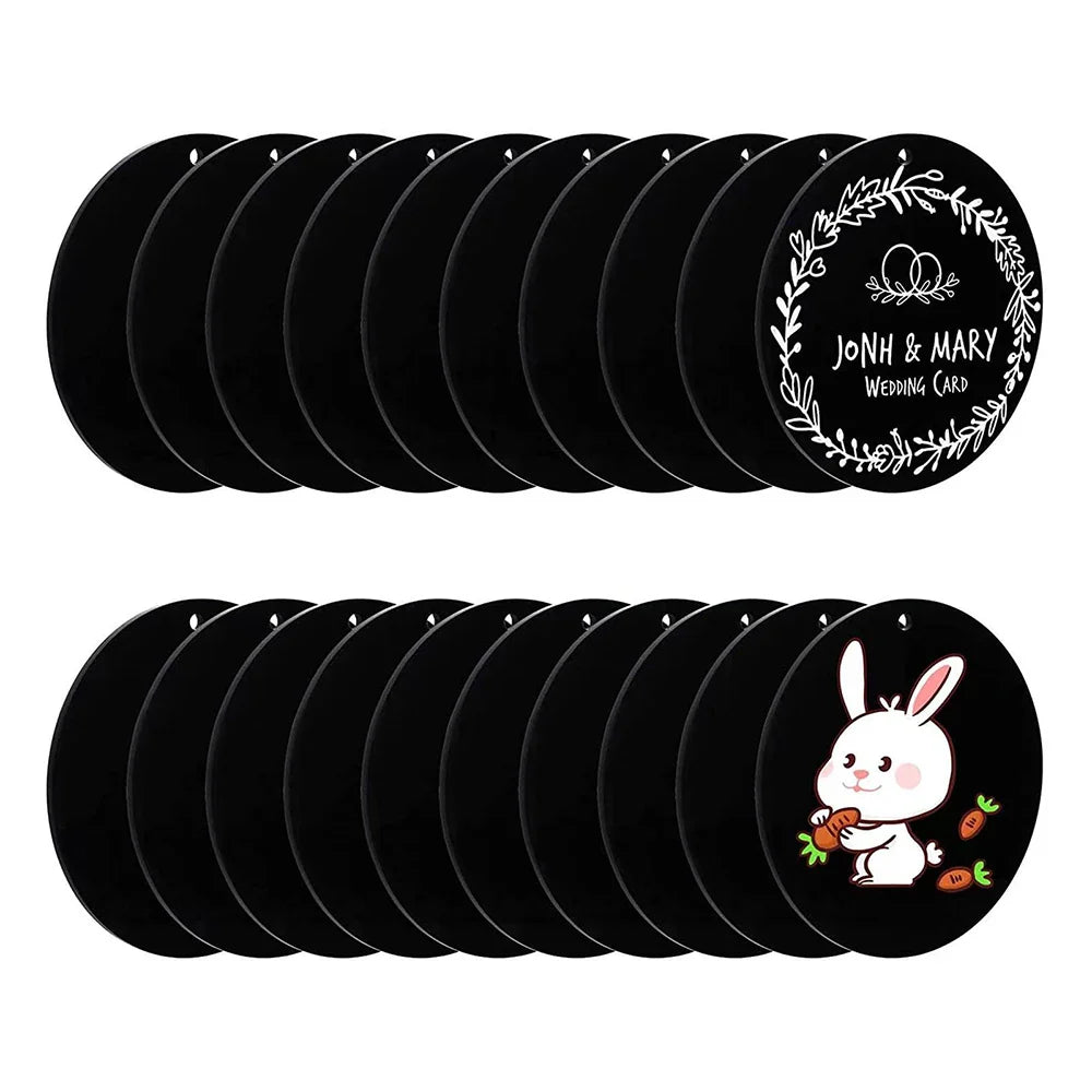 Révélez votre créativité avec ces disques en acrylique noir : l’allié indispensable du DIY