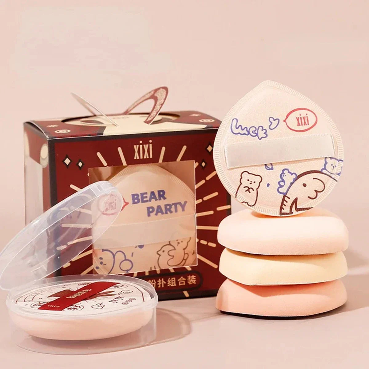 Réinventez Votre Rituel Beauté avec le Set 4 Éponges Maquillage Air Cushion