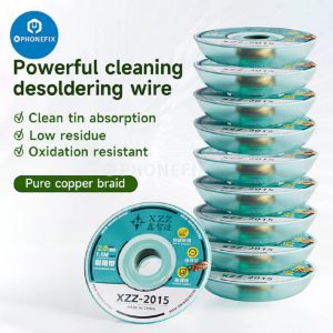 Ruban de Tresse à Dessouder en Cuivre Pur 10Pcs 2mm XZZ-2015 : L’outil Incontournable pour des Soudures Impeccables