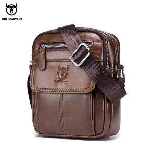 Élégance et Praticité au Quotidien : Le Sac Messenger Cuir Véritable de BULLCAPTAIN