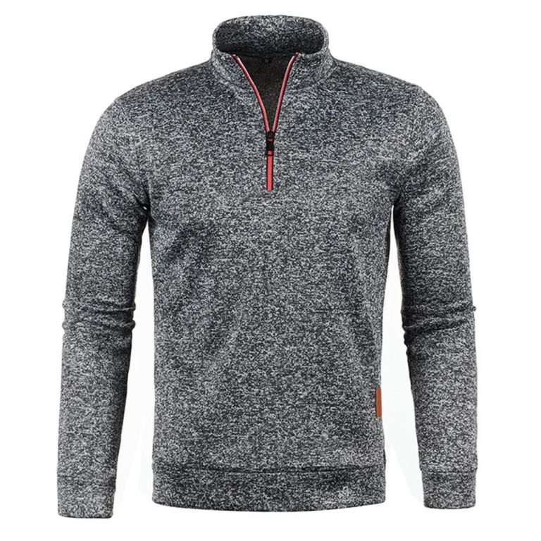 Raffinement et Confort : Le Pull Demi-Zip Automne WHWR pour Hommes