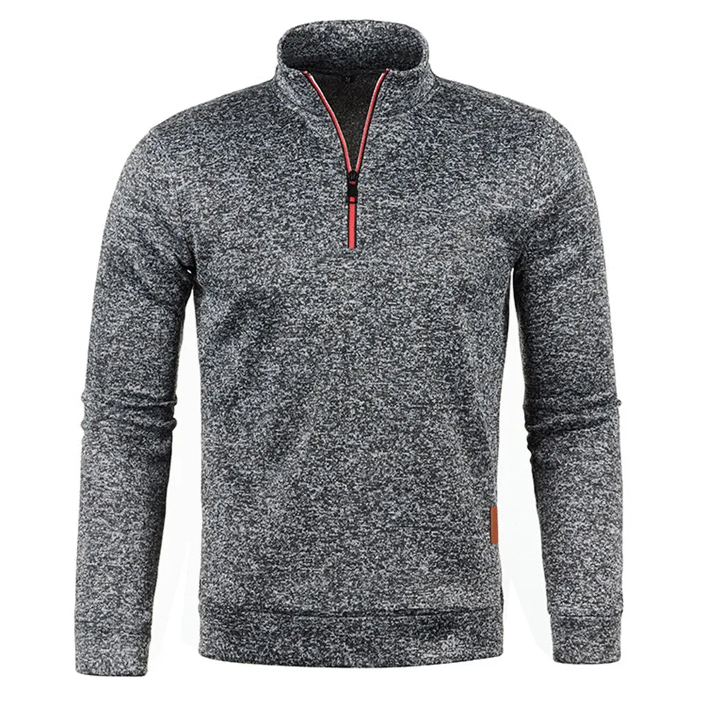 Raffinement et Confort : Le Pull Demi-Zip Automne WHWR pour Hommes