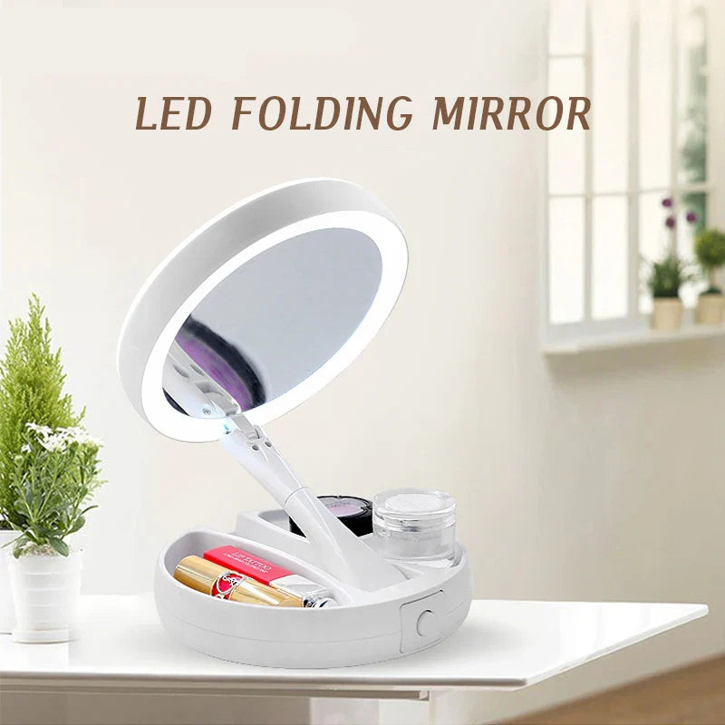 Perfectionnez Votre Rituel Beauté avec un Miroir Pliable Haute Précision