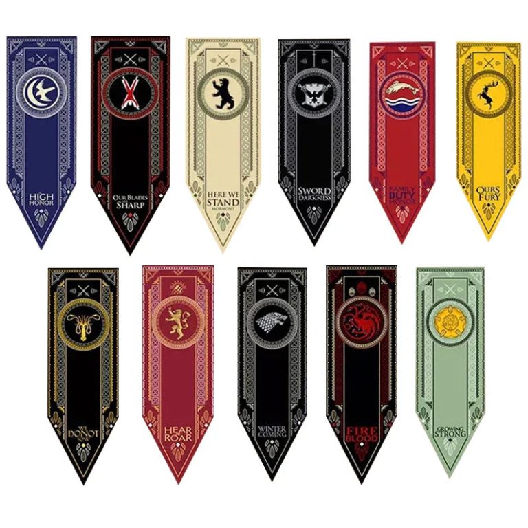 Drapeaux Game of Thrones pour une Décoration Envoûtante et Immersive