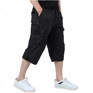 Adoptez l’Essence du Confort Estival avec ces Shorts Cargo Longs Capri