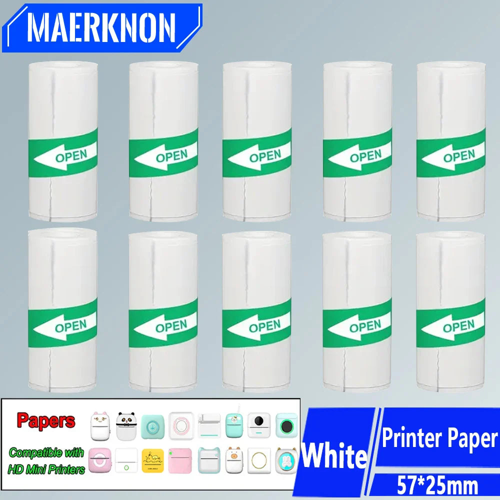 Libérez Votre Créativité avec le Lot de 10 Rouleaux Papier Thermique Blanc