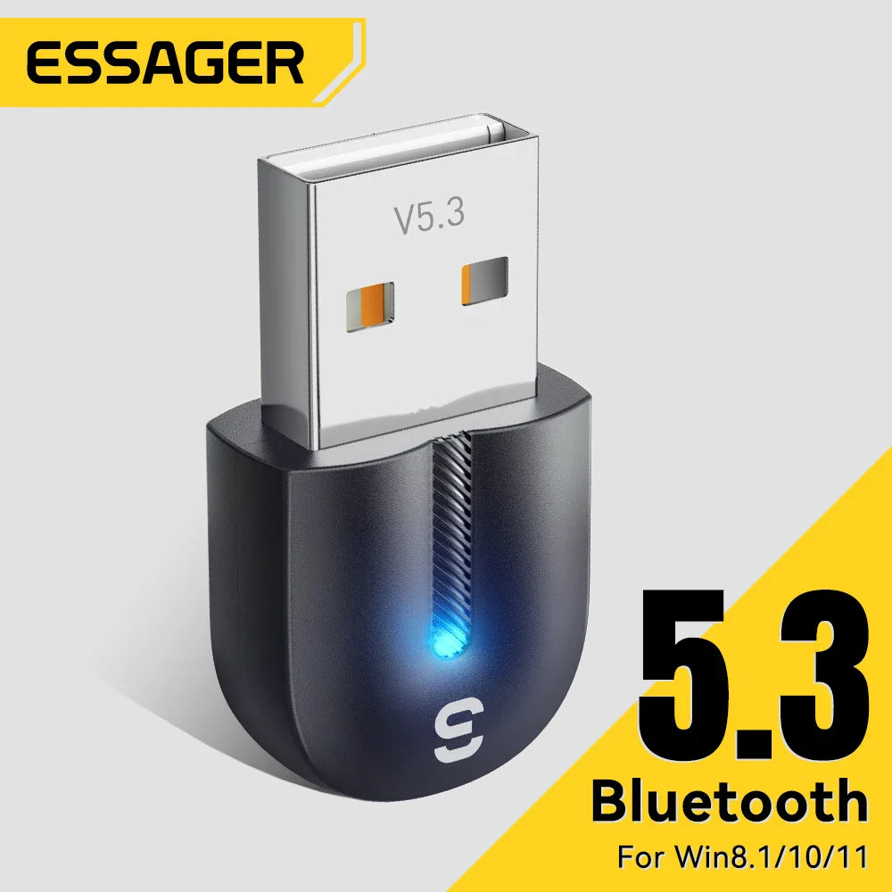Bénéficiez de la connectivité sans fil ultime avec l’Adaptateur USB Bluetooth 5.3 Essager