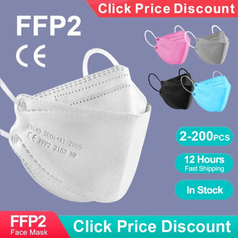 Masque KN95 FFP2 en Forme de Poisson Noir : L'alliance Inédite entre Style, Confort et Protection