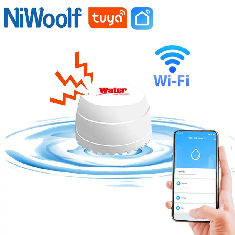 Protégez Votre Foyer : L'Innovation Intelligente du Détecteur de Fuite d'Eau WiFi Tuya