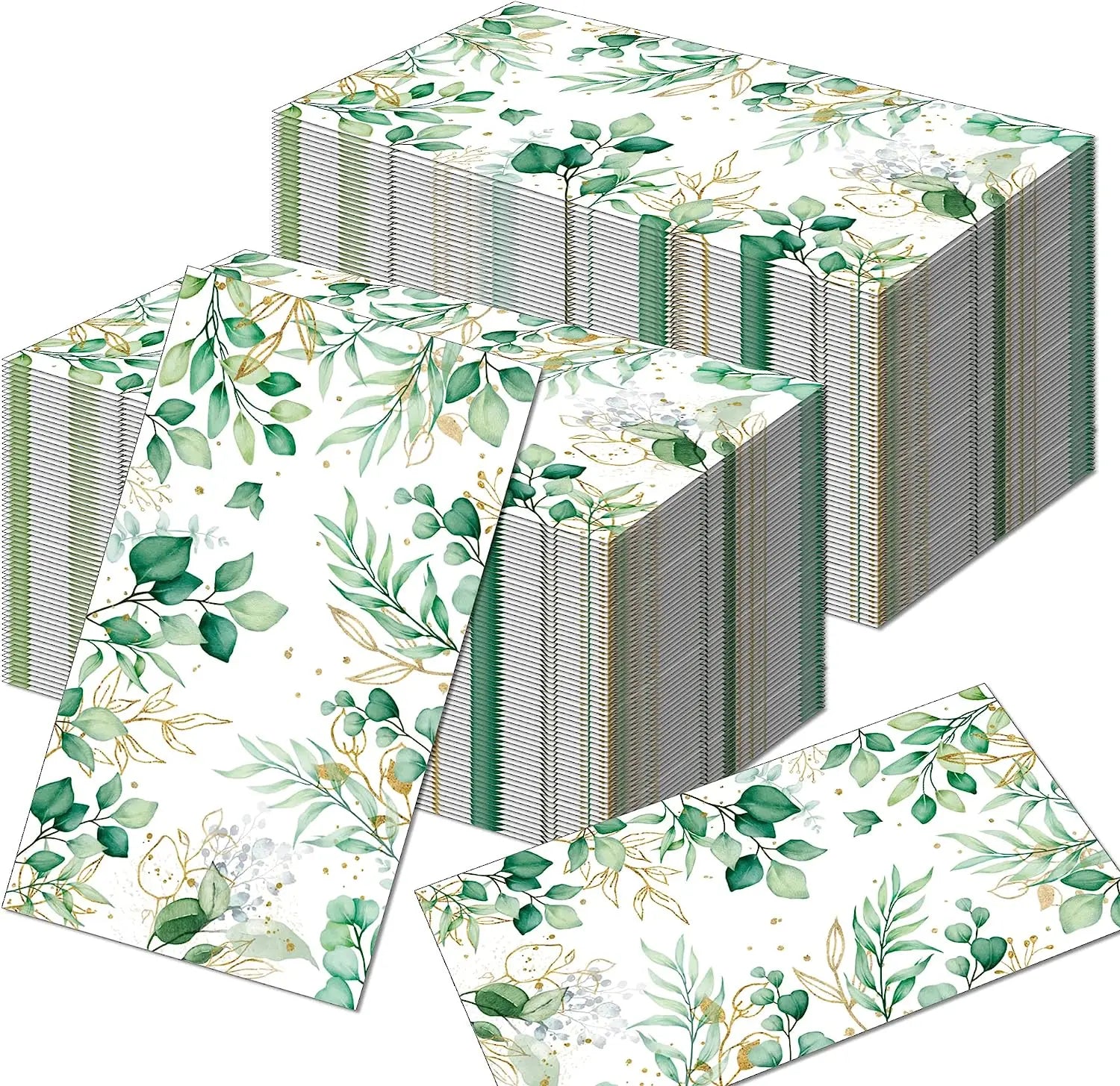 Élevez votre décoration festive avec élégance grâce aux serviettes papier Eucalyptus