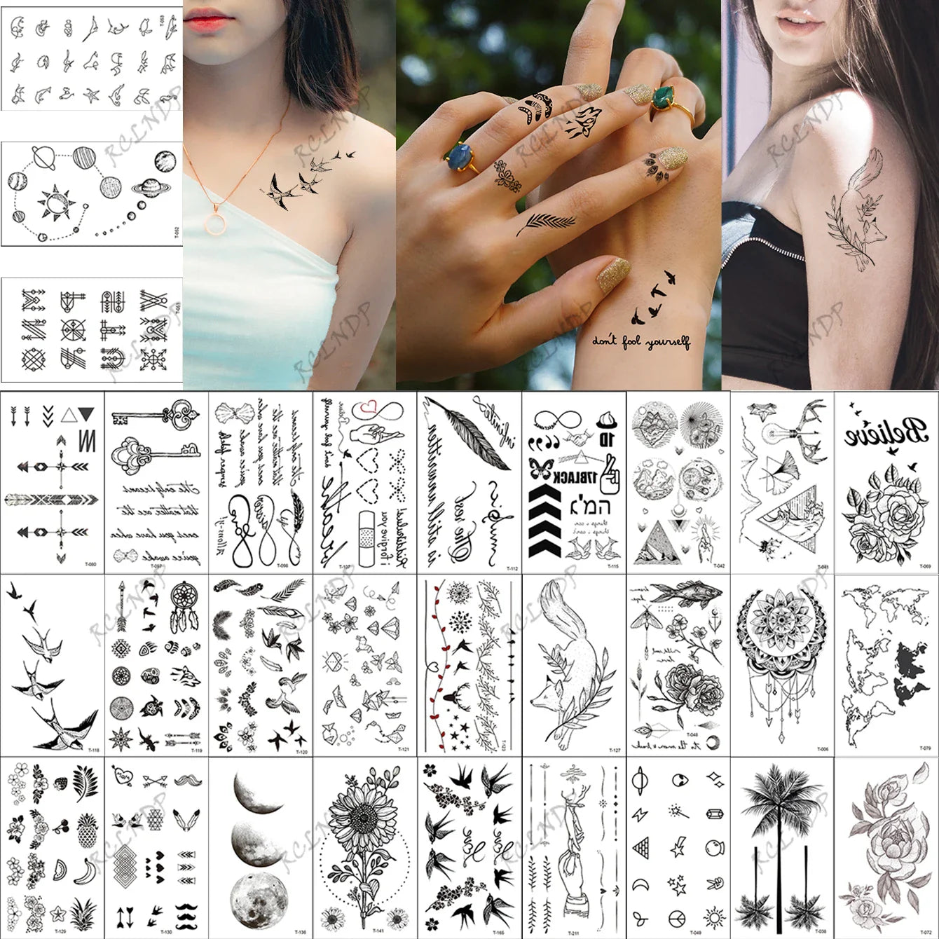 Exprimez votre singularité avec des tatouages temporaires étanches au style raffiné