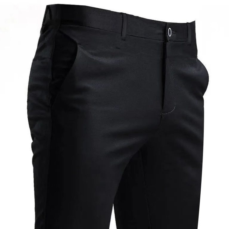 Redéfinissez Votre Élégance Quotidienne avec le Pantalon de Costume Homme Extensible Noir