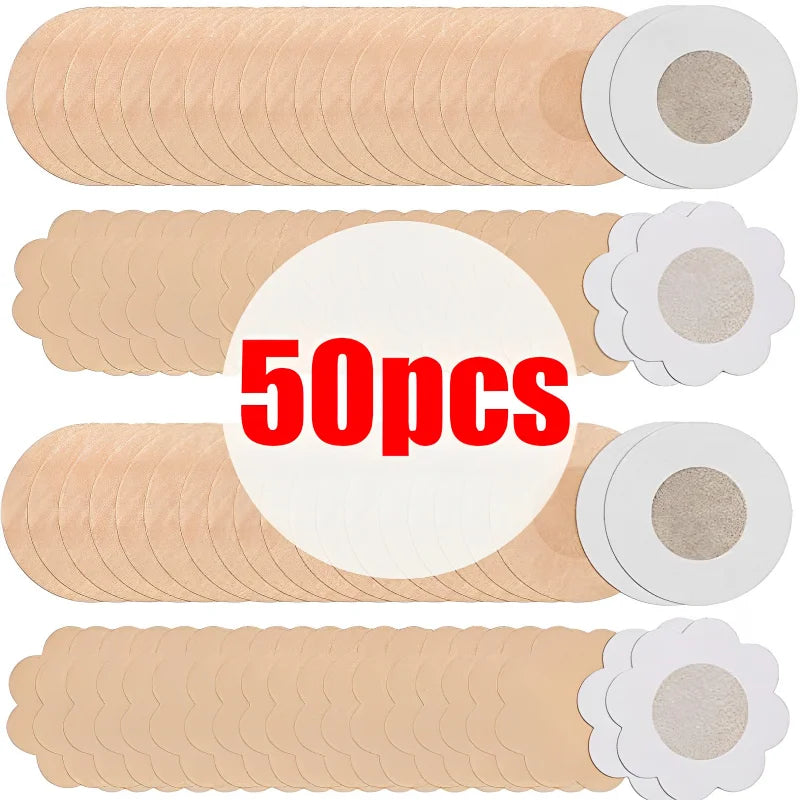 Une silhouette impeccable et naturelle grâce aux cache-tétons jetables