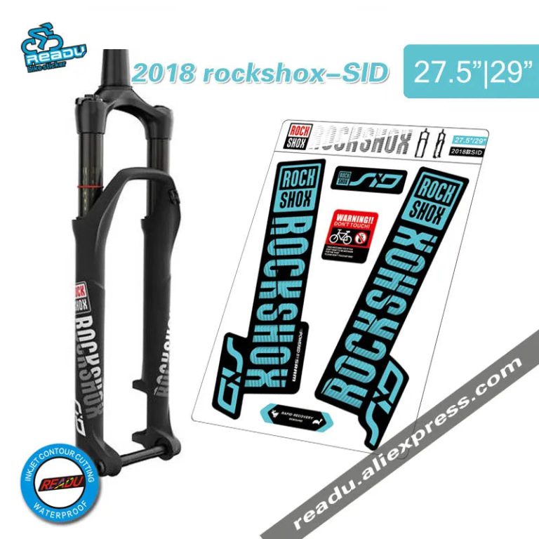 Transformez votre VTT avec style et protection grâce aux autocollants Rockshox SID