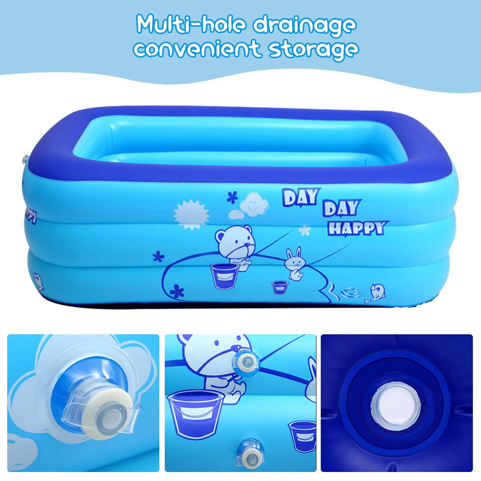 Piscine Gonflable Familiale Épaisse avec Fond à Bulles : Une Oasis de Fraîcheur et de Sécurité pour l’Été