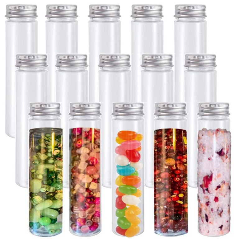 Révélez votre créativité avec le lot de 15 tubes à essai transparent 110ml