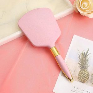 Révolutionnez Votre Routine Beauté : Le Miroir de Maquillage Écologique en Paille, Un Must-Have Durable et Élégant