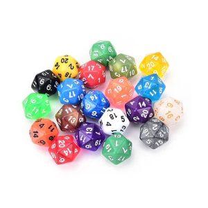 Découvrez l'Élégance et la Précision des Dés D20 Colorés pour Vos Aventures Ludiques