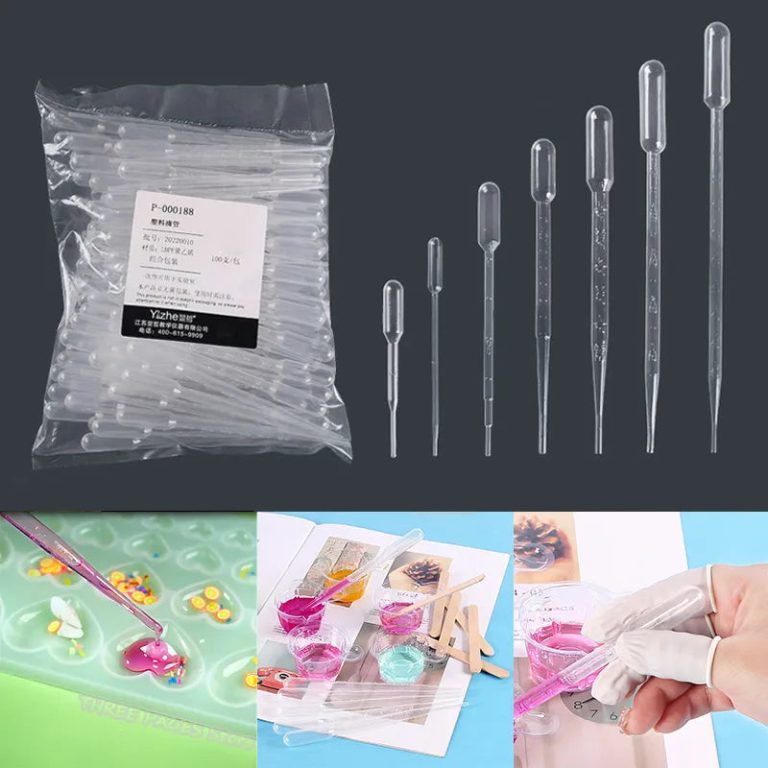 Découvrez l'Art de la Précision avec ce Kit de Pipettes Graduées pour Bijoux en Résine