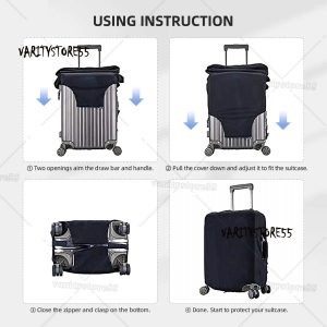 Voyager avec Style et Sécurité : Adoptez la Housse de Valise Imprimé Léopard Extensible