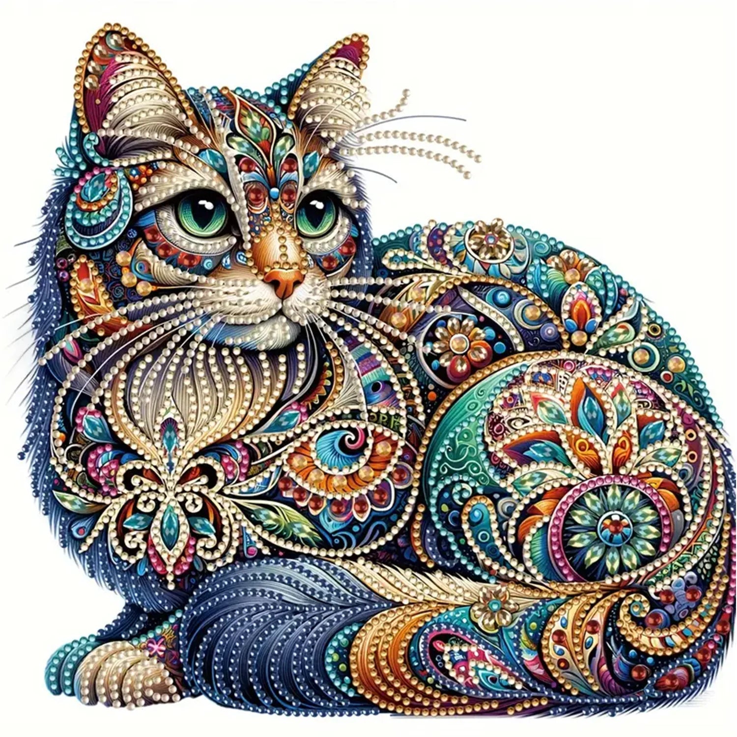 Offrez à vos murs une touche féline éclatante grâce au Kit Peinture Diamant Chat GATYZTORY