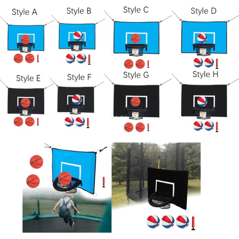Améliorez le jeu en plein air avec ce panier de basket innovant sur trampoline